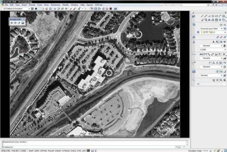 Google Earth autocad grå skala