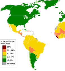 Karte Weltbevölkerung Unterernährung
