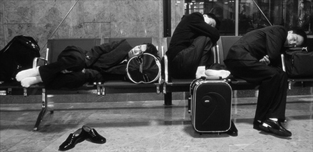 durmiendo en aeropuerto