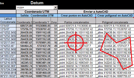 Geographic coordinates